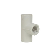 PVC 1/2"  threaded Tee connector for 1/2 inch PVC pipe (Code:0024-www.vikon.in)